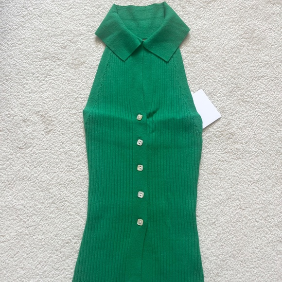 Nia Green Halter Top SizeS New With Tags - Picture 5 of 6
